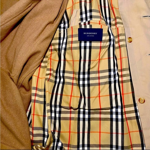 Burberry Men’s Wool Lined Removable Trench Coat Nova Check - Picture 14 of 16